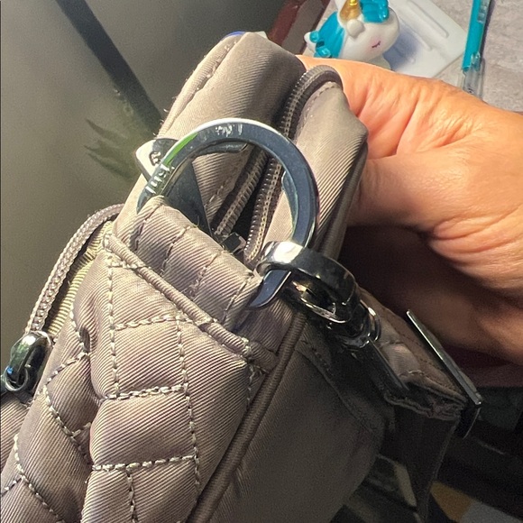 Lug Carousel Quilted  Crossbody Bag- toffee - Picture 8 of 10